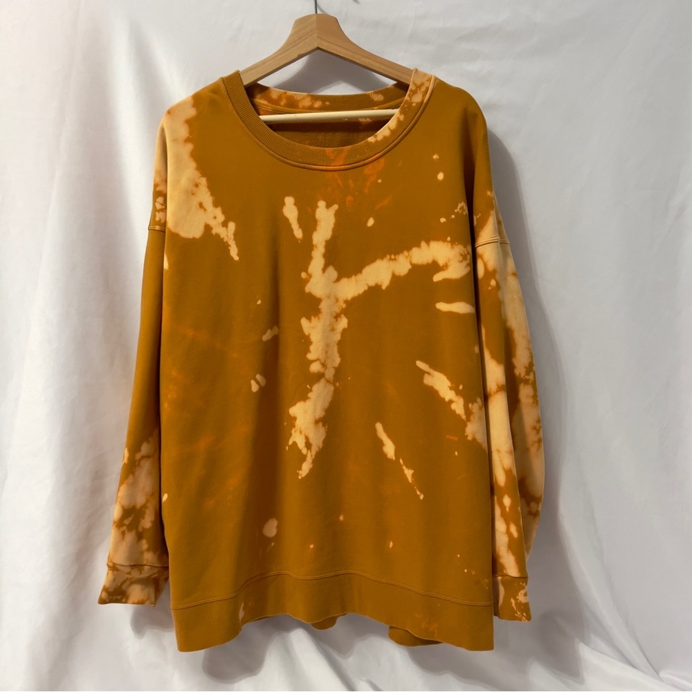 Sz 12 XL LULULEMON Perfectly oversized crew sweatshirt 
Bleached Burnt orange